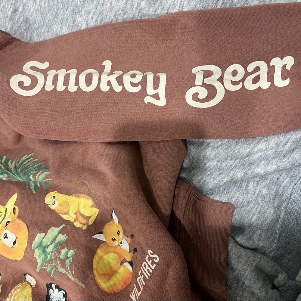 Smokey Bear Brown Graphic Sweatshirt - Women's - Picture 4 of 6